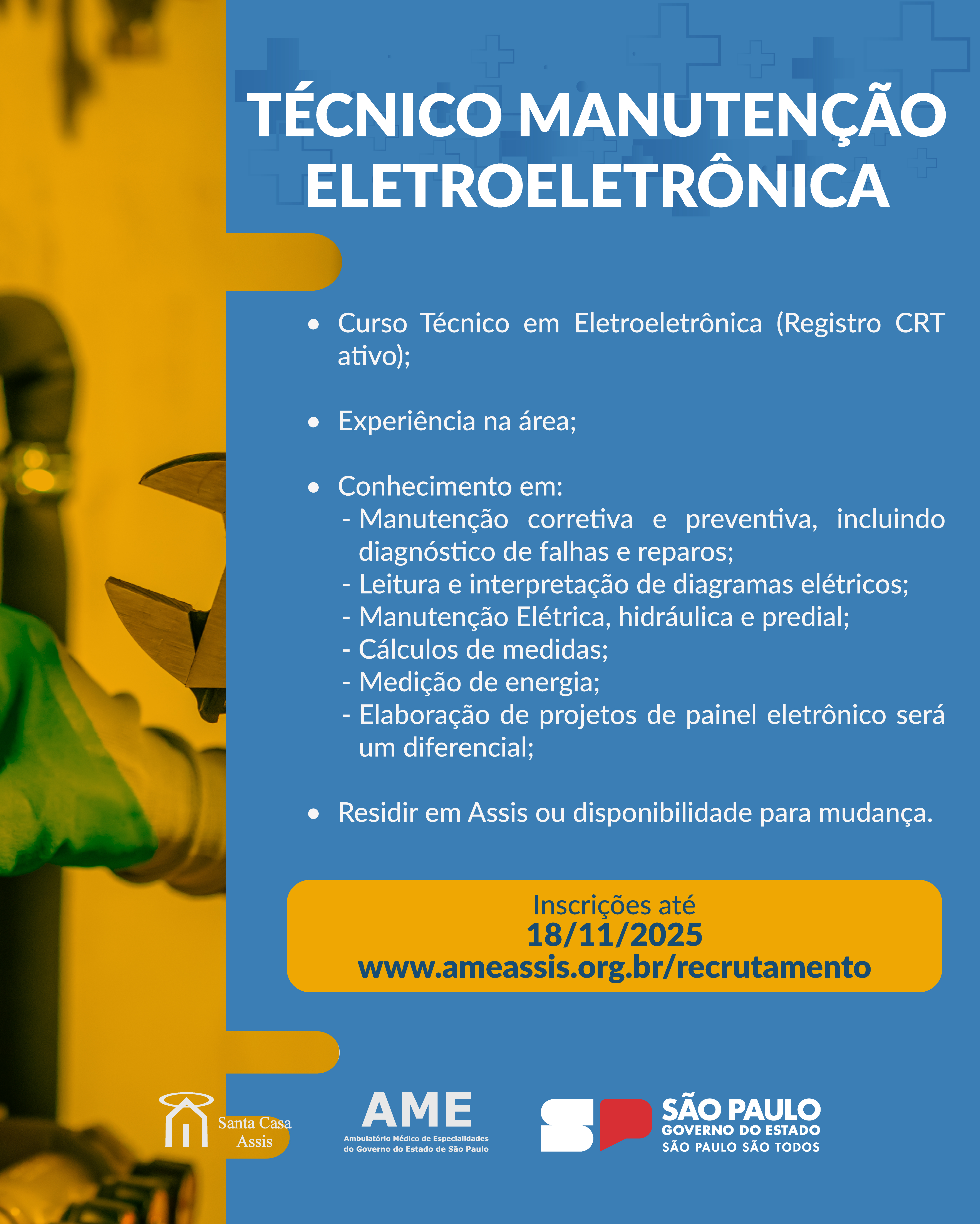 TÉCNICO MANUTENÇÃO ELETROELETRÔNICA