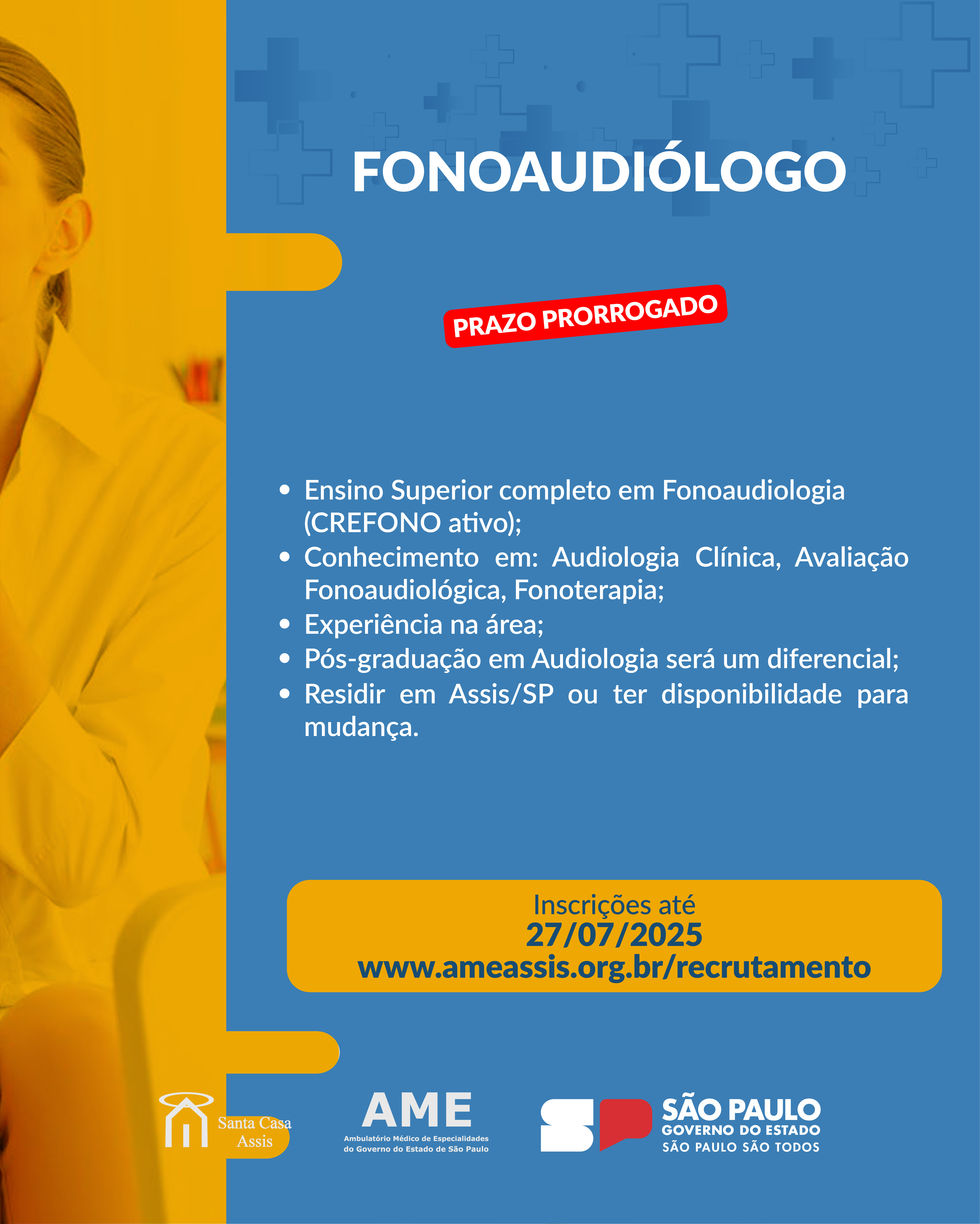 OPORTUNIDADE FONOAUDIÓLOGO